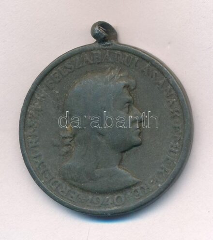 1940. 'Erdélyi részek felszabadulásának emlékére' Zn emlékérem. Szign.:BERÁN L. T:2- sérült fül, oxidáció Hungary 1940. 'Commemorative Medal for the Liberation of Transylvania' Zn medal. Sign.:BERÁN L. C:VF damaged ear, oxidation NMK