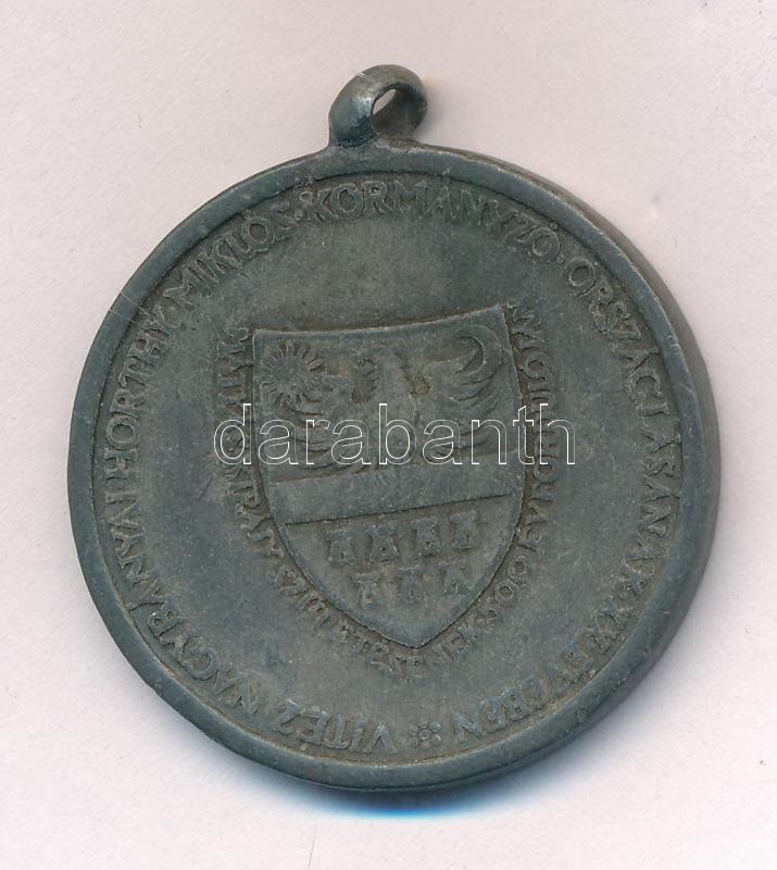 1940. 'Erdélyi részek felszabadulásának emlékére' Zn emlékérem. Szign.:BERÁN L. T:2- sérült fül, oxidáció Hungary 1940. 'Commemorative Medal for the Liberation of Transylvania' Zn medal. Sign.:BERÁN L. C:VF damaged ear, oxidation NMK - Image 2