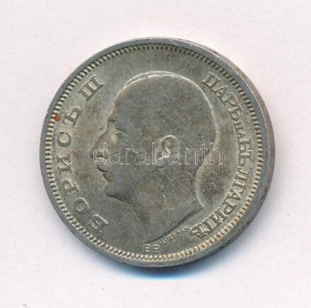 Bulgária 1930. 50L Ag 'III. Borisz' T:2,2- patina, karc Bulgaria 1930. 50 Leva Ag 'Boris III' C:XF,VF patina, scratch Krause KM#42