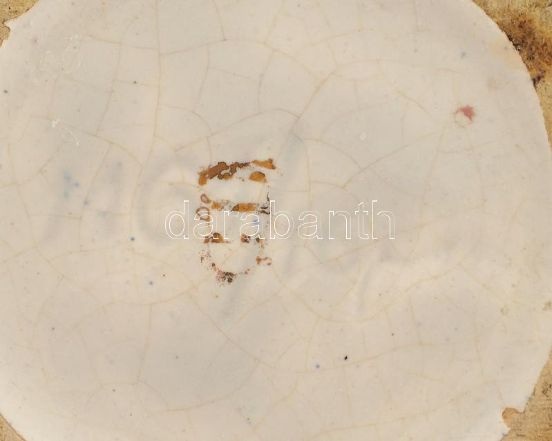 Cseh Alt Wien porcelán vázácska. Matricás, jelzett, kopással 18 cm - Image 2