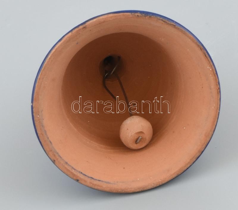 Kerámia csengő, kopott. m: 9 cm - Image 2