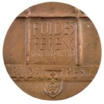 Ligeti Erika (1934-2004) DN 'Földes Ferenc-díj Budapest' kétoldalas, öntött bronz emlékérem (88mm) T:1-,2 fo.