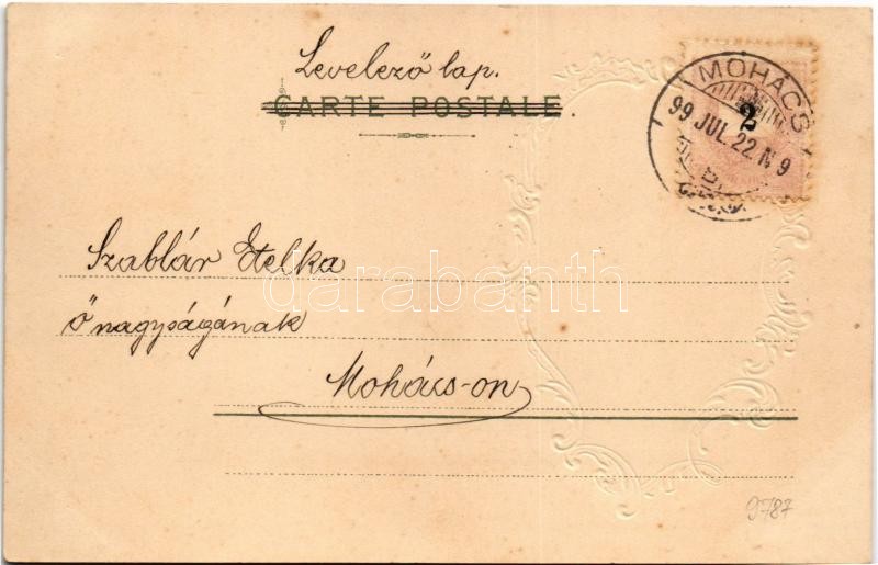 1899 (Vorläufer) Madame de Vintimille. A. Sockl, Vienne Serie I. No. 7. Emb. litho - Image 2