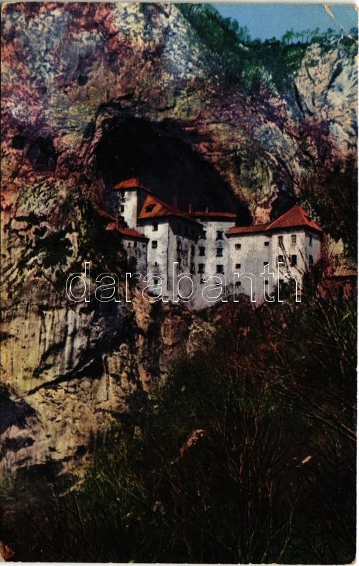 1915 Postojna, Adelsberg; Predjama / Felsenschloß Luegg / Predjama Castle (built within a cave) (EK)
