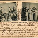 1904 Bistritzer Turnverein. Heinzelmännchen-Reigen, Nixen-Reigen / Transylvanian folklore from Bistrita. Phot. A. Wagner (fa)