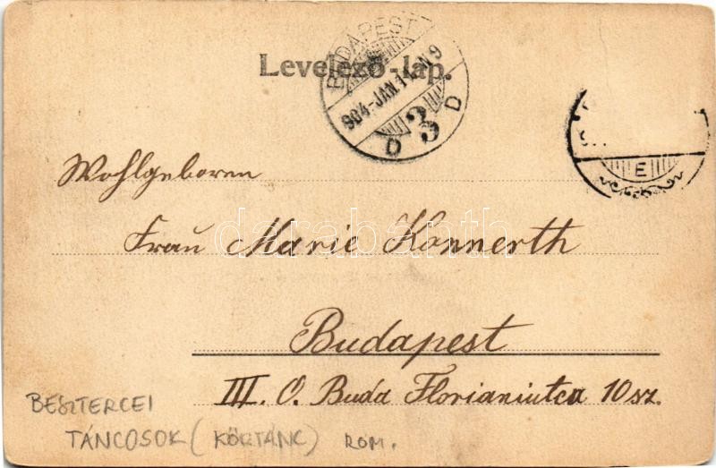1904 Bistritzer Turnverein. Heinzelmännchen-Reigen, Nixen-Reigen / Transylvanian folklore from Bistrita. Phot. A. Wagner (fa) - Image 2