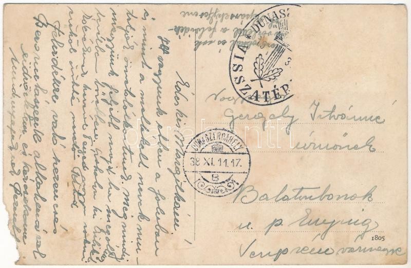 1938 Pozsonyeperjes, Jahodná; Templom / church + '1938 Dunaszerdahely visszatért' So. Stpl. (b) - Image 2