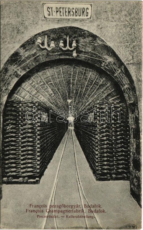 Budapest XXII. Budafok, Francois pezsgőgyár, pince részlet, belső (EK)