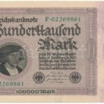 Németország / Weimari Köztársaság 1923. 100.000M T:II- Germany / Weimar Republic 1923. 100.000 Mark C:VF Krause P#83