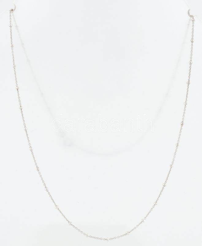Ezüst (Ag) nyaklánc, jelzett, h: 50 cm, nettó: 2,77 g