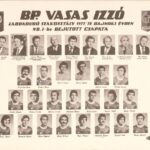 1977-1978 Bp. Vasas Izzó labdarúgó szakosztály csapata nyomtatvány