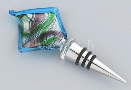 Üveg pezsgős dugó, hibátlan, m: 13 cm