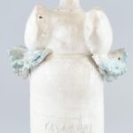 Kovács Éva (1938-): Anya gyermekével. Mázas kerámia. Jelzett. minimális csorbákkal. m: 40 cm - Image 3