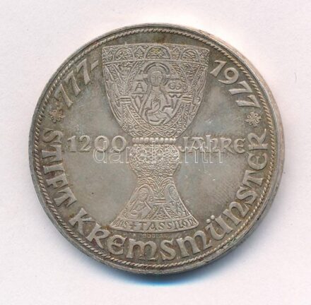 Ausztria 1977. 100Sch Ag '1200 éves a Kremsmünsteri apátság' T:1- patina Austria 1977. 100 Schilling Ag '1200th Anniversary - Kremsmunster Monastery' C:AU patina Krause KM#2934