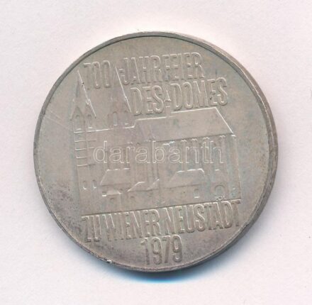 Ausztria 1979. 100Sch Ag '700 éves a Wiener Neustadt-i dóm' T:1- patina Austria 1979. 100 Schilling Ag '700th Anniversary - Cathedral of Wiener Neustadt' C:AU patina Krause KM#2942