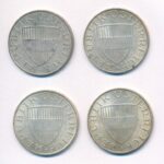 Ausztria 1967-1973. 10Sch Ag (4xklf) T:2 kis patina Austria 1967-1973. 10 Schilling Ag (4xdiff) C:XF small patina Krause KM#2882 - Image 2