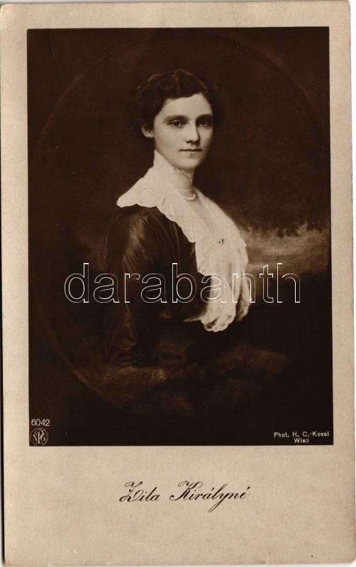 Zita királyné + 'Károly király koronázása napján 1916. dec. 30. Budapest' So. Stpl.
