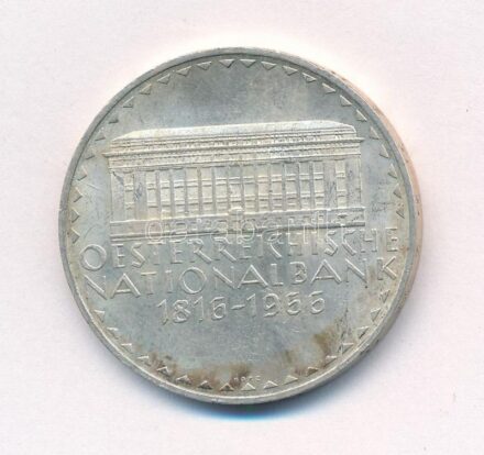 Ausztria 1966. 50Sch Ag '150 éves az Osztrák Nemzeti Bank' T:1- patina Austria 1966. 50 Schilling Ag '150th Anniversary of the National Bank' C:AU patina Krause KM#2900