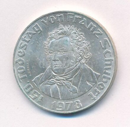 Ausztria 1978. 50Sch Ag 'Franz Schubert' T:1- kis patina Austria 1978. 50 Schilling Ag 'Franz Schubert' C:AU small patina Krause KM#2922