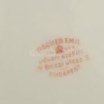 Fischer Emil porcelán tányér, jelzett, kopott d: 24 cm - Image 2