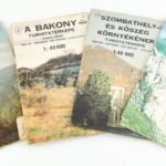 4 db turistatérképek (Bükk, Szombathely, Kőszeg, Bakony, Mátra)