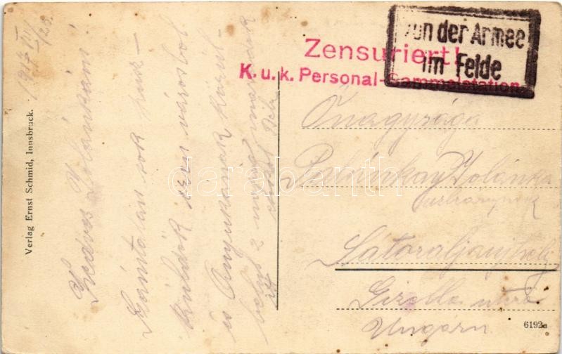 1917 Innsbruck (Tirol), Stadtsäle und Gymnasium + 'K.u.K. Personal-Sammelstation' (EK) - Image 2