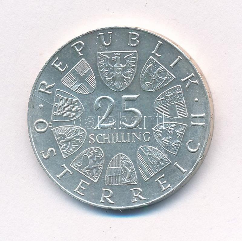 Ausztria 1973. 25Sch Ag 'Max Reinhardt' T:1- kis ph. Austria 1973. 25 Schilling Ag 'Max Reinhardt' C:AU small edge error Krause KM#2915 - Image 2
