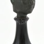 Reményi József (1887-1977): Önportré. Bronz, fa talapzaton, jelzett. 23 cm