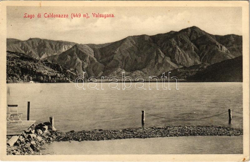 Valsugana (Südtirol), Lago di Caldonazzo + 'TÁBORI POSTAHIVATAL 644' (EK)