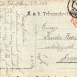 1918 Lorenzago di Cadore, Antica casa rustica / old house + 'K.u.K. Telegraphenkompagnie Nr. 4.' (EM) - Image 2