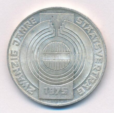 Ausztria 1975. 100Sch Ag '20 éves az Államszerződés' T:2 ph, karc Austria 1975. 100 Schilling Ag '20th Anniversary - State Treaty' C:XF edge error, scratch Krause KM#2924