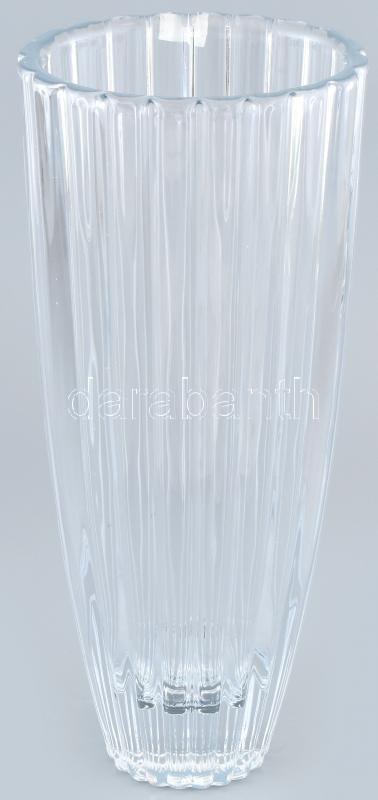 Bohemia kristály váza, eredeti dobozában, jelzett, hibátlan, m: 35 cm