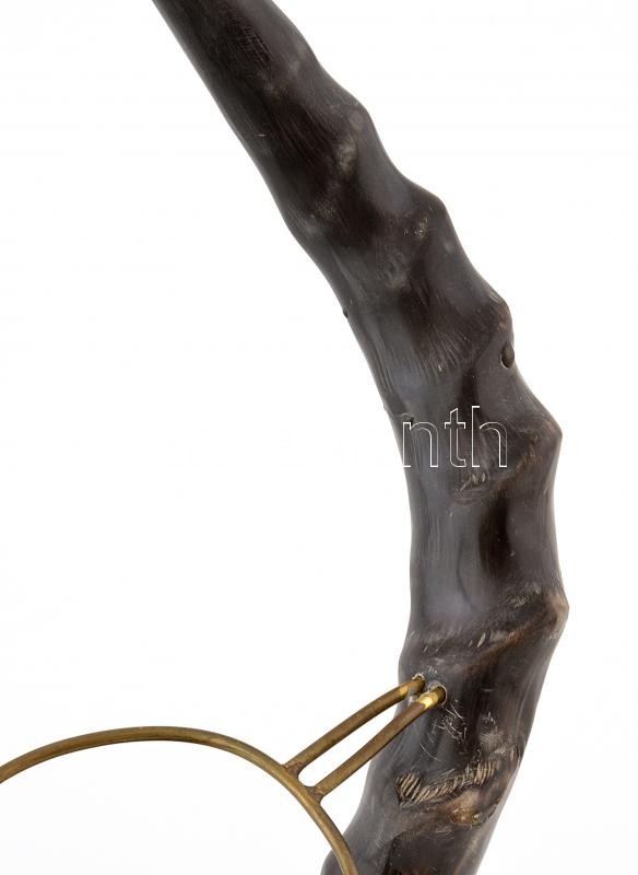 Antilopszarv asztali dísz Afrikából, italtartó 38 cm - Image 2