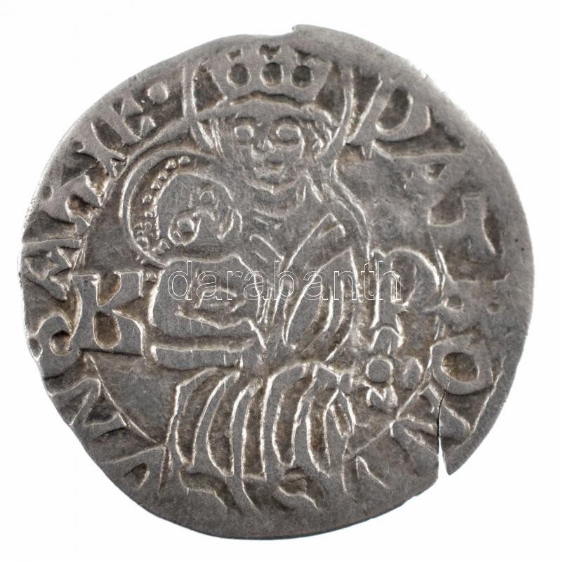 1489. Denár Ag 'I. Mátyás' (0,53g) T:2 repedés Hungary 1489. Denar Ag 'Matthias I' (0,53g) C:XF crack Huszár: 722., Unger I.: 567.b