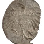 1444. Obulus Ag 'I. Ulászló' (0,39g) T:2,2- patina, peremhiány Hungary 1444. Obulus Ag 'Wladislaus I' (0,39g) C:XF,VF patina, part of the edge is missing Huszár: 612., Unger I.:479.a - Image 2