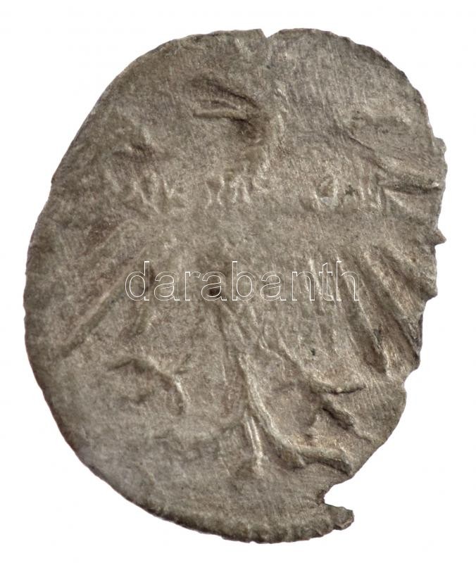1444. Obulus Ag 'I. Ulászló' (0,39g) T:2,2- patina, peremhiány Hungary 1444. Obulus Ag 'Wladislaus I' (0,39g) C:XF,VF patina, part of the edge is missing Huszár: 612., Unger I.:479.a - Image 2