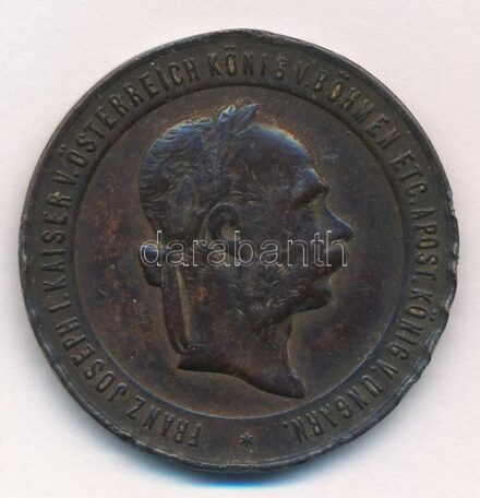 1873. 'Hadiérem' bronz katonai érdemérem fül és mellszalag nélkül T:2-,3