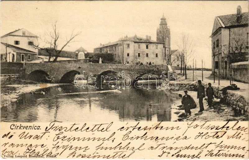 1908 Crikvenica, Cirkvenica; kőhíd / stone bridge