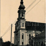 1908 Hódság, Odzaci; Római katolikus templom. W.L. 1994. / Kirche / church