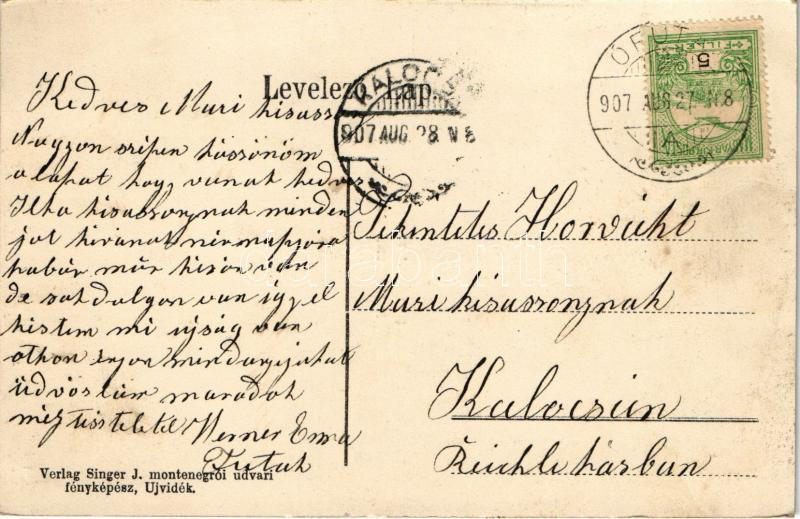 1907 Futak, Futtak, Futog; Hadik kastély, vasútállomás, vonat / castle, railway station, train - Image 2