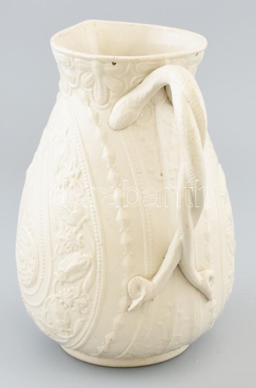Historizáló porcelán kancsó, jelzés nélkül, kopásnyomokkal, m: 22 cm - Image 2