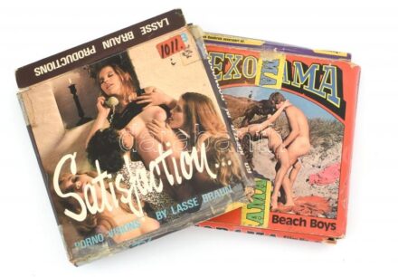 2 db retró pornófilm 8mm-es filmen, eredeti dobozukban