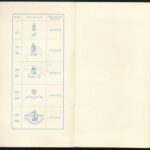 1940 Herend porcleángyár jelzéseinek bemutatása kis nyomtatvány 4p. dombornyomott címerrel