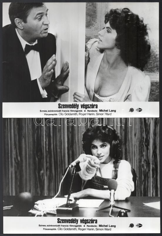 cca 1986 ,,Szenvedély végszóra' című francia film jelenetei és szereplői, 7 db vintage produkciós filmfotó, ezüst zselatinos fotópapíron, a használatból eredő (esetleges) kisebb hibákkal, 18x24 cm - Image 2