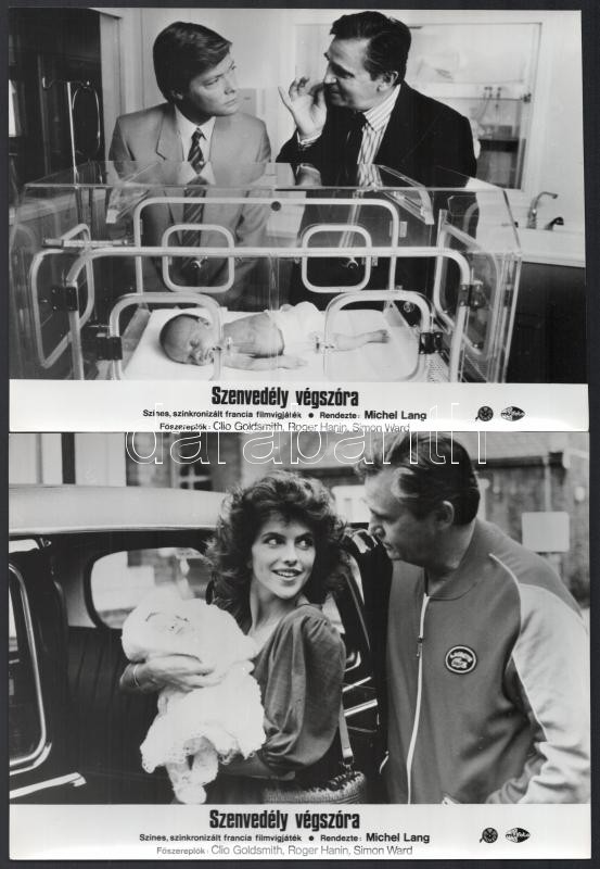 cca 1986 ,,Szenvedély végszóra' című francia film jelenetei és szereplői, 7 db vintage produkciós filmfotó, ezüst zselatinos fotópapíron, a használatból eredő (esetleges) kisebb hibákkal, 18x24 cm - Image 3