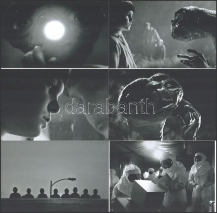 cca 1982 ,,E. T. - a földönkívüli' című amerikai sci-fi film jelenetei, 13 db mai nagyítás, 10x15 cm