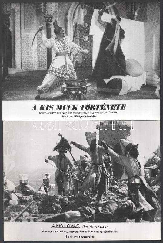 Eltérő időben, (de cca 1989 előtt) készült külföldi filmek egy-egy jelenete, 13 db vintage produkciós filmfotó, ezüst zselatinos fotópapíron, a használatból eredő (esetleges) kisebb hibákkal, 18x24 cm - Image 3