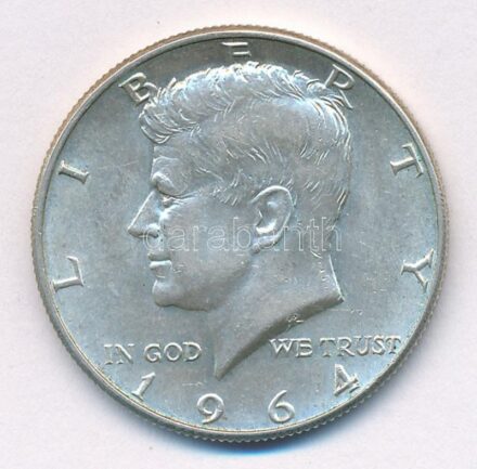 Amerikai Egyesült Államok 1964. 1/2$ Ag 'Kennedy' T:1- patina USA 1964. 1/2 Dollar Ag 'Kennedy' C:AU patina Krause KM#202