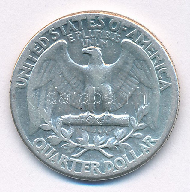 Amerikai Egyesült Államok 1940. 25c Ag T:2- patina USA 1940. 25 Cents Ag C:VF patina Krause KM#164 - Image 2