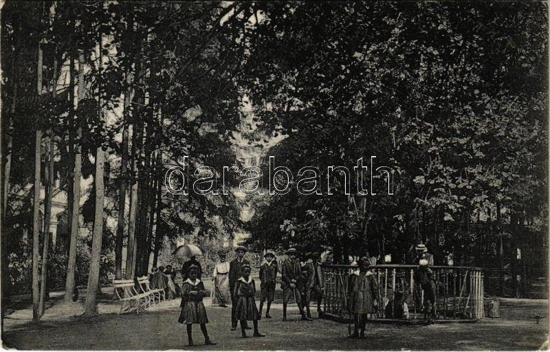 1911 Szliács, Sliac; park (EK)
